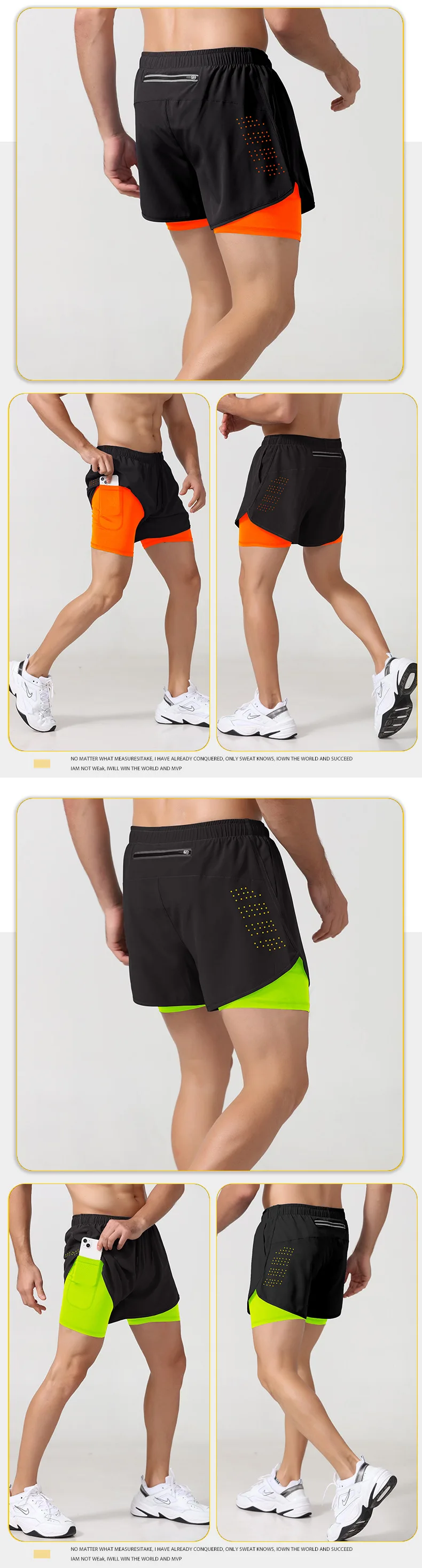 Großhandel Mesh-Shorts 2 in 1 Doppelschicht Track Loose Quick Dry Basketball-Training Sweat Gym Shorts Men4_voghion.com
