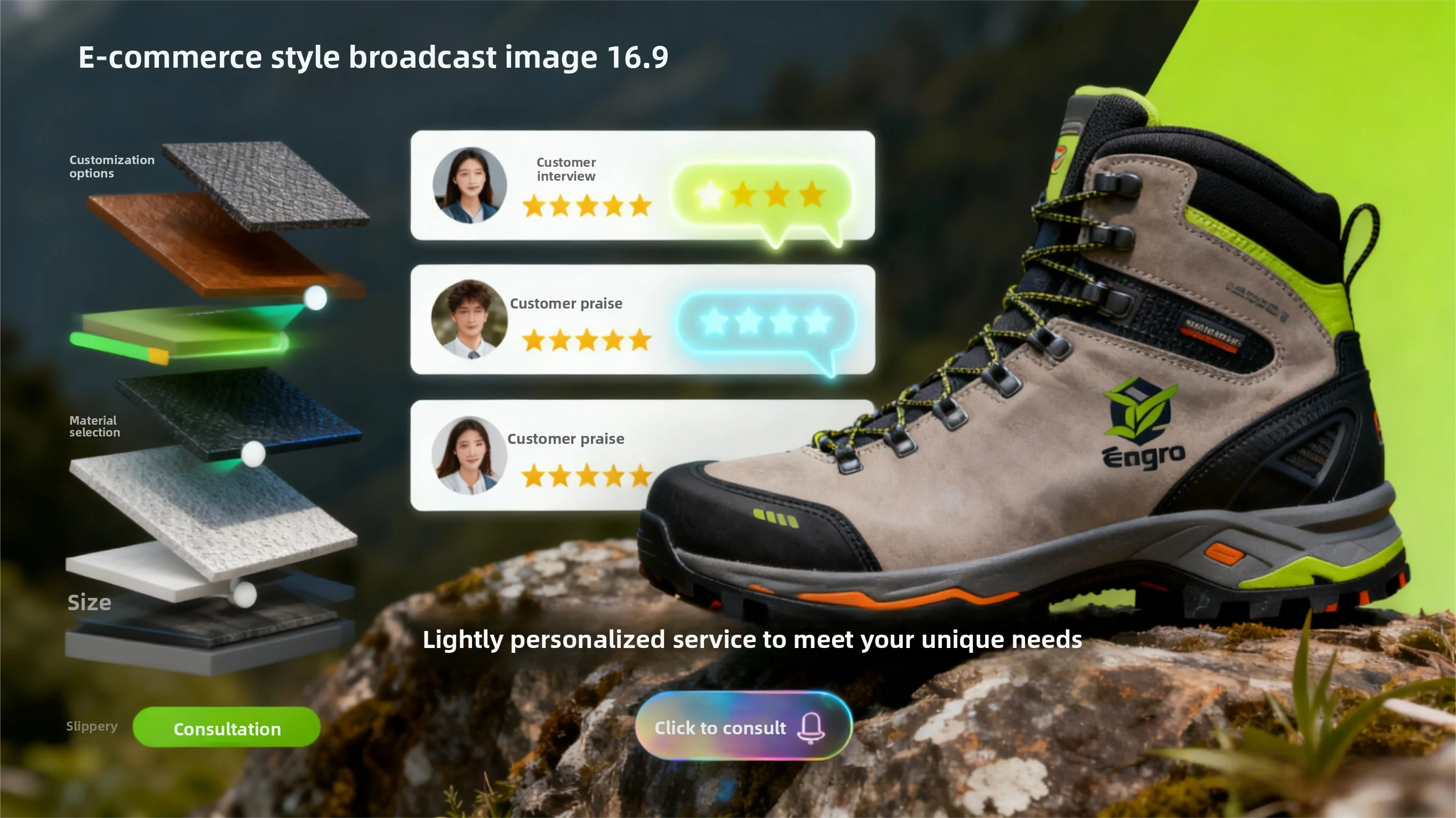 Customization capabilities visualization