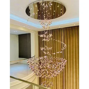 High Ceiling Chandelier Modern Crystal Chandeliers Customization Large Chandeliers Custom Wedding Chandelier