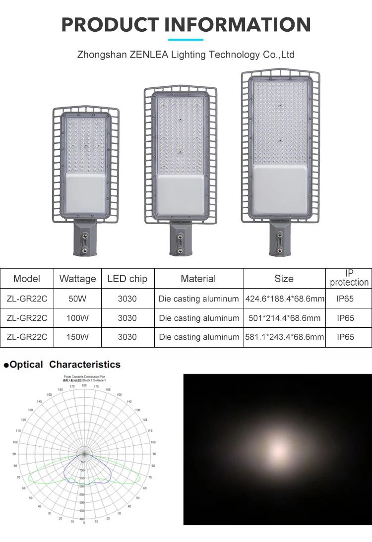 Wholesale Price Lighting Outdoor Waterproof Ip65 50w 100w 150w Aluminum SMD Led Road Lights