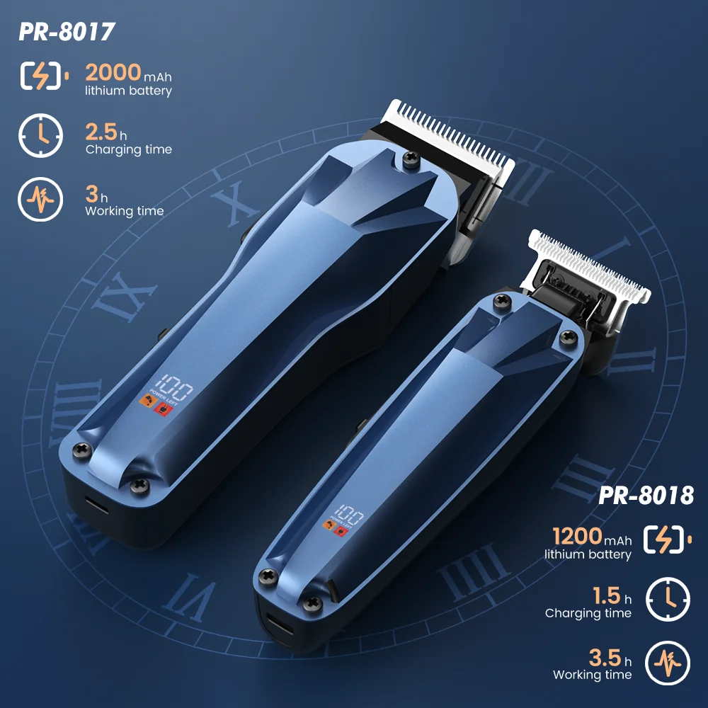 PRITECH New Custom Hair Clipper Set Professional Haircut Machine Professional Hair Clipper for Men