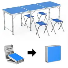 Low price outdoor furniture, multi-purpose portable aluminum portable folding camping table