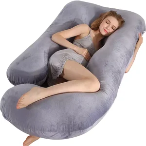 Pregnancy Pillows Full Body Maternity Pillow for Sleeping with Washable Cover Support for Back Hips Legs
