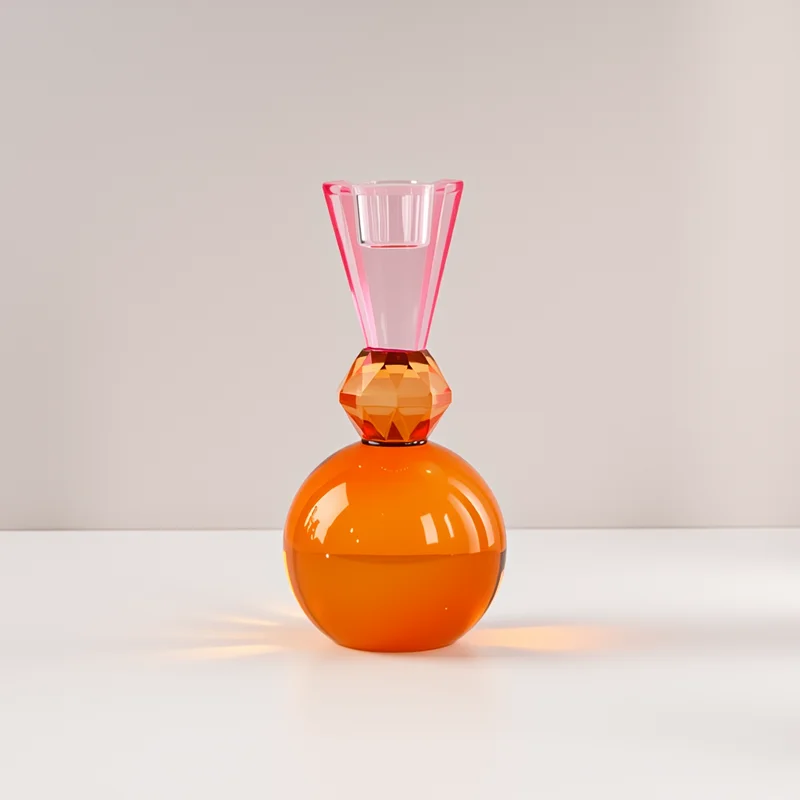 product fashion colorful glass candle holder for candlestick wedding home decoration table suitable for creative-7