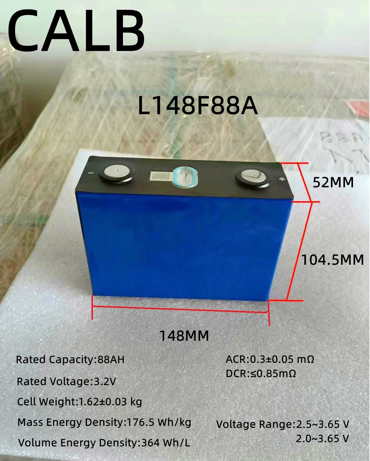 Calb 3.2v 88ah Grade A 2500 Cycle Lifepo4 3.2v 2500 Cycle Solar Battery ...