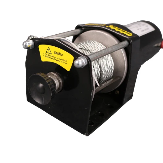 電動ウインチ 12V 3000LBS（1361kg）ワイヤーロープ 電動ウインチ DC 12V/24V 3000lb 1361KG ATV/UTV電動ウィンチワイヤーロープ型