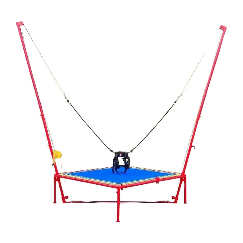Cheap Hand Swings Light Bungee Trampoline 2*2*4m for Single Person Indoor/outdoor Amusement Equipment Jumping Bed