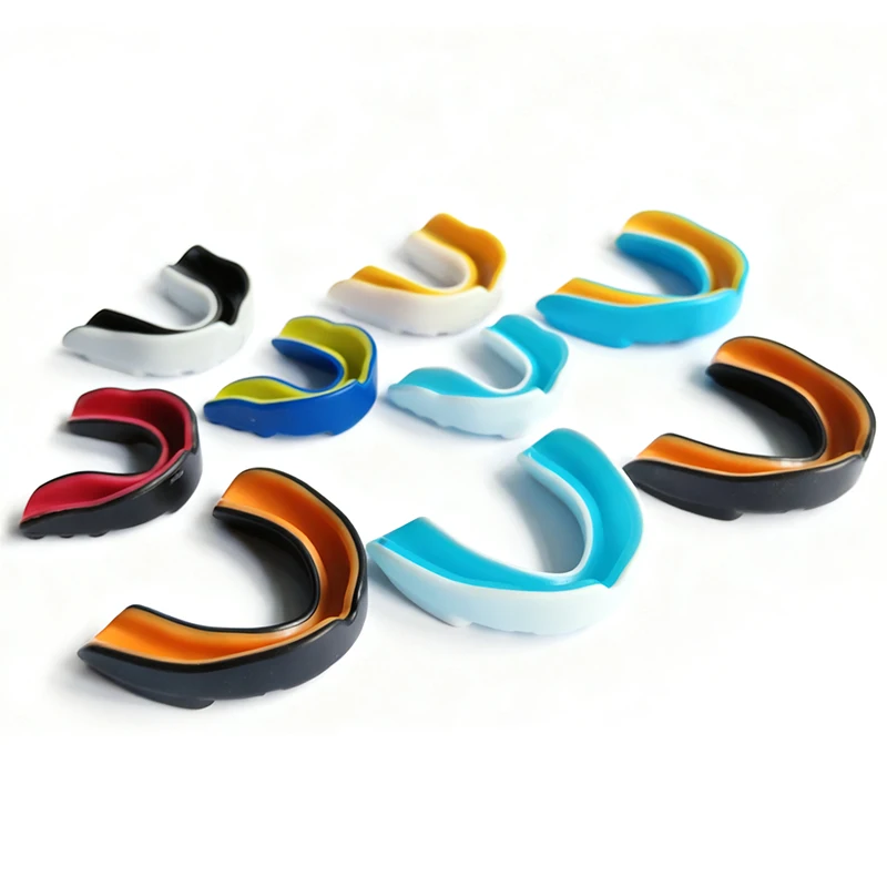 Bachaile béal óga do pháistí, bachaille béal módálta do phléascadh, spóirt, ceathrú coirp EVA dhá dathach do MMA, buamach