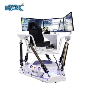 High Tech Amusement Park Vr Driving Simulator Car Racing Games Simulator With Three Screens