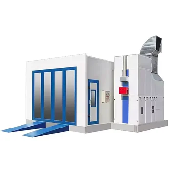 Factory price  Electric/Diesel heating Car Spray Booth Auto painting room with fire resistant panel Car baking oven for selling