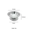 Lotus low snow goblet silver