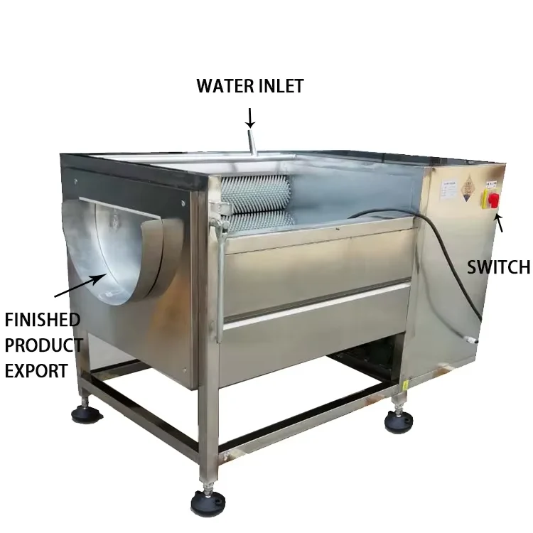 280kg/h Brush and Roller Automatic Fruit and Vegetable Washing Machine ...