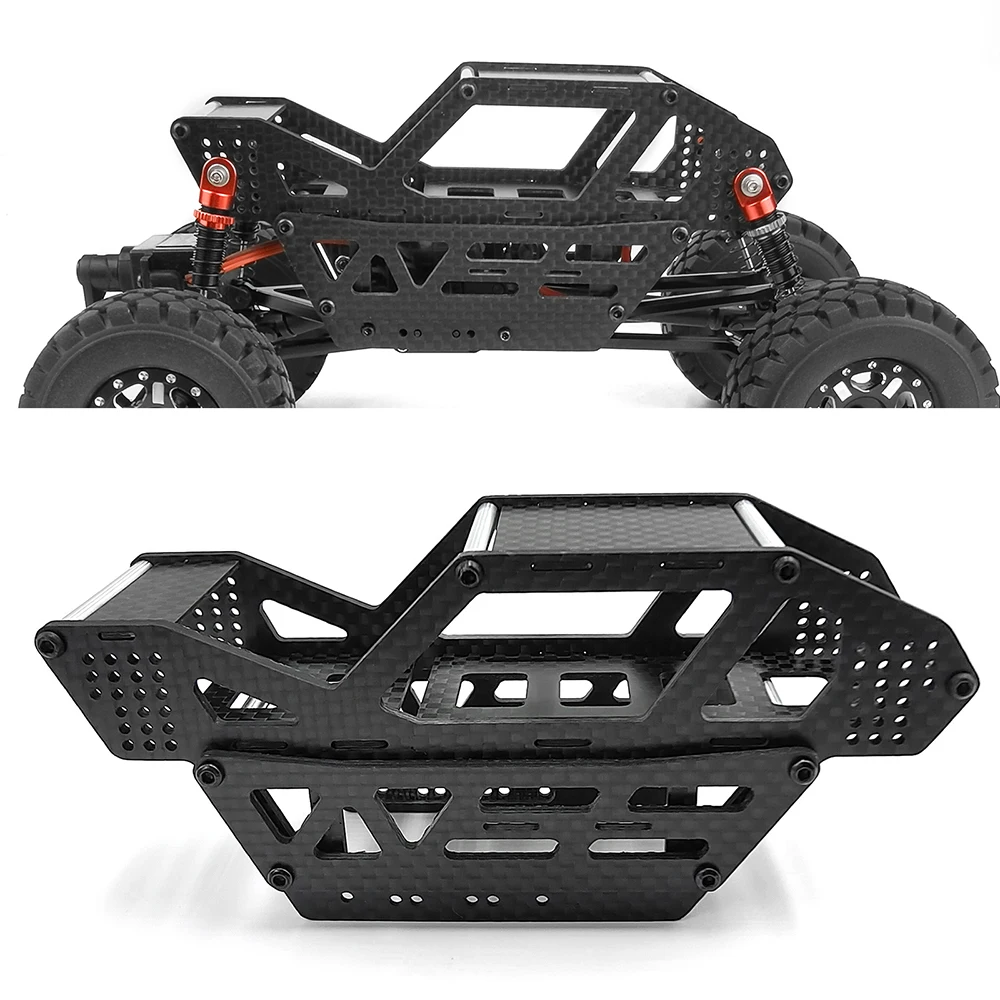 Carbon Fiber Buggy Frame Roll Cage Body Shell For 1/24 Scx24 Upgrade