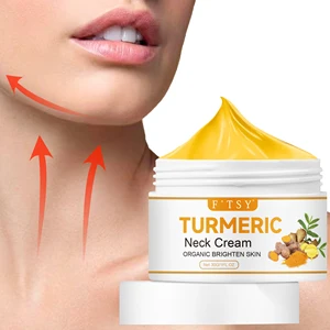 OEM ODM Turmeric Neck Lift Cream for Tightening and Firming Neck Brightening and Anti-Wrinkle Skin Care