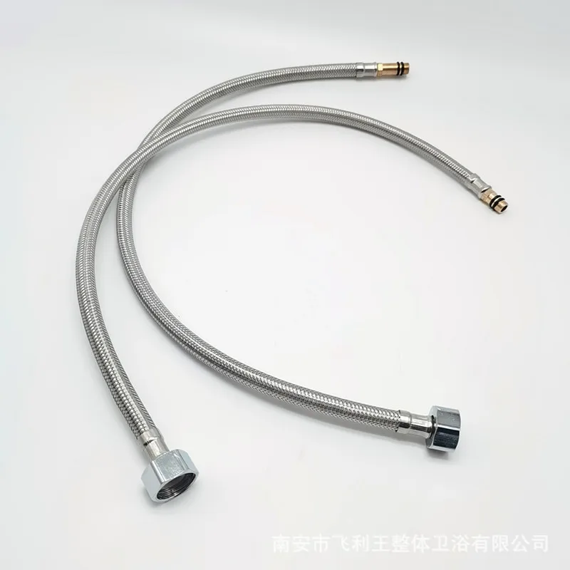 304 Stainless Steel Flexible Braided Water Heater Connector Pipe 40cm Length 
