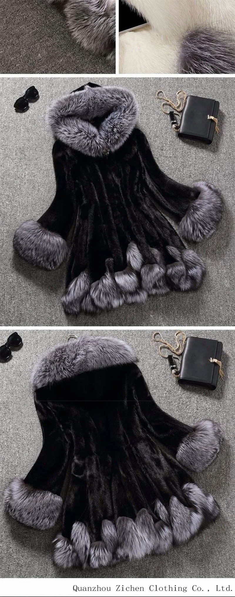 Factory Wholesale 2022 Fashion Casual Long Sleeve Faux Fur Warm Women ...