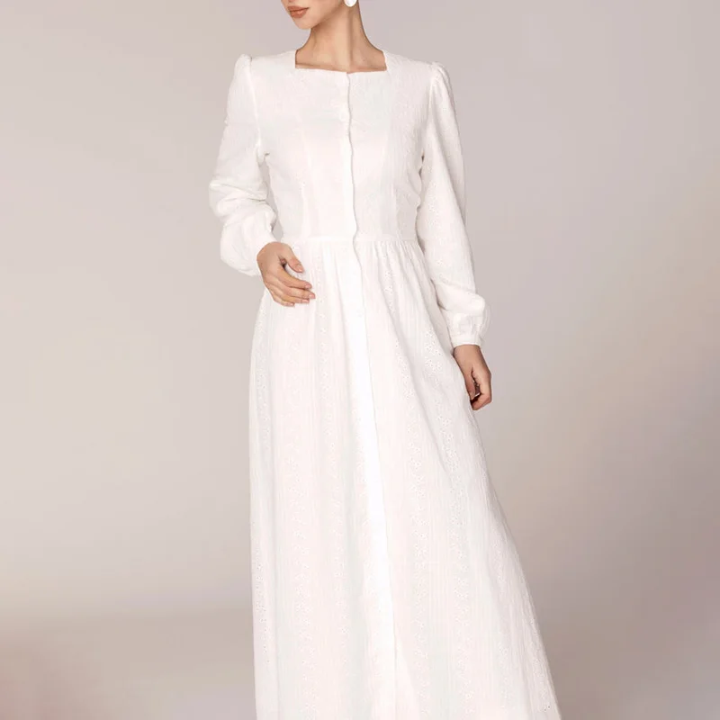 Aschulman Custom Latest Design Long Dresses for Muslim Women Muslim Dress for Women Maxi Dress Ladies Muslim