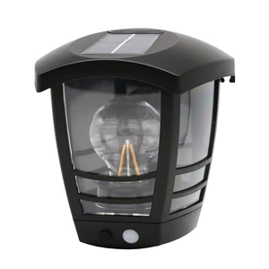 Vertak 1200mah Battery Outdoor Lamp Solar Powered Waterproof IP44 Outdoor Solar Wall Mount Light with Motion Sensor