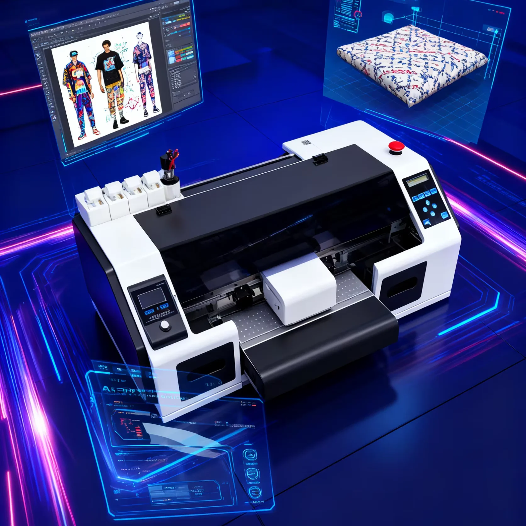 Epson DTF L805 Digital Inkjet Printer for T-Shirt Heat Press Automatic A1 A2 A3 A4 A5 300mm Print Dimension Used