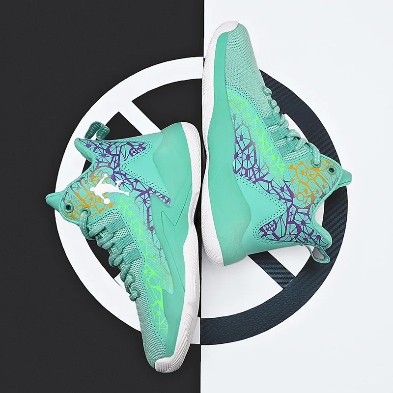 
 Модная детская обувь на заказ, Детская уличная обувь для баскетбола, высокие кроссовки для детей  