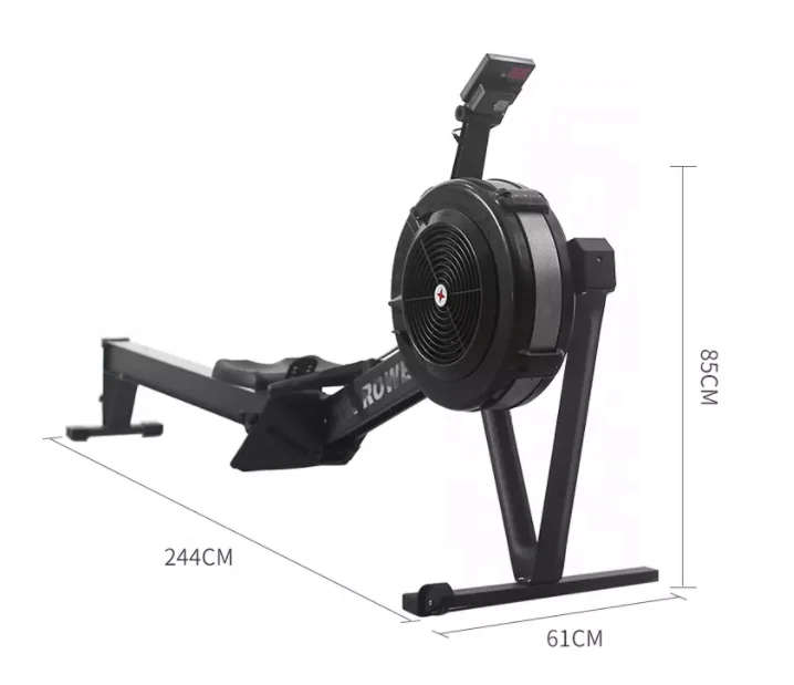 Seated Row Machine Dynamic Rowing Machine Indoor Air Rower Wind Resistance Rowing Machine