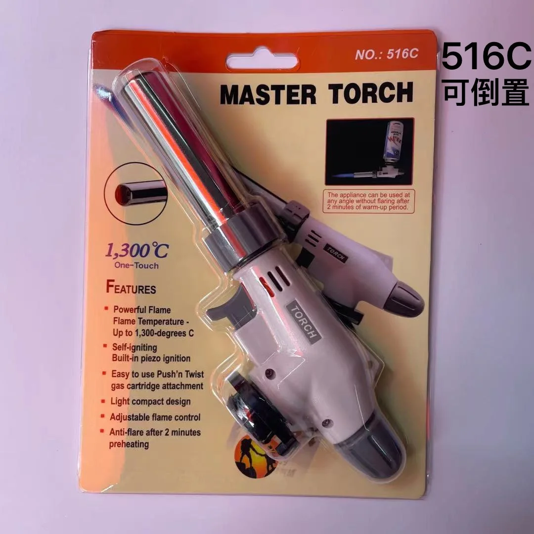 Outdoor Tools Adjustable Flame Cassette Gas Gun Butane Type Torch Burner Gun Lighter Welding