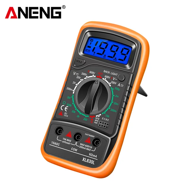 ANENG XL830L Digital Multimeter LCD Display ESRT Testers for Automotive Electrical DMM Transistor Peak Tester Capacitance Meter