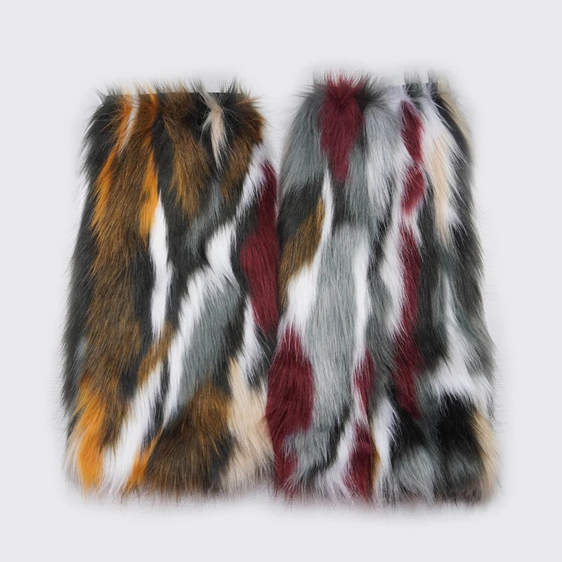 Женские теплые гетры из искусственного меха