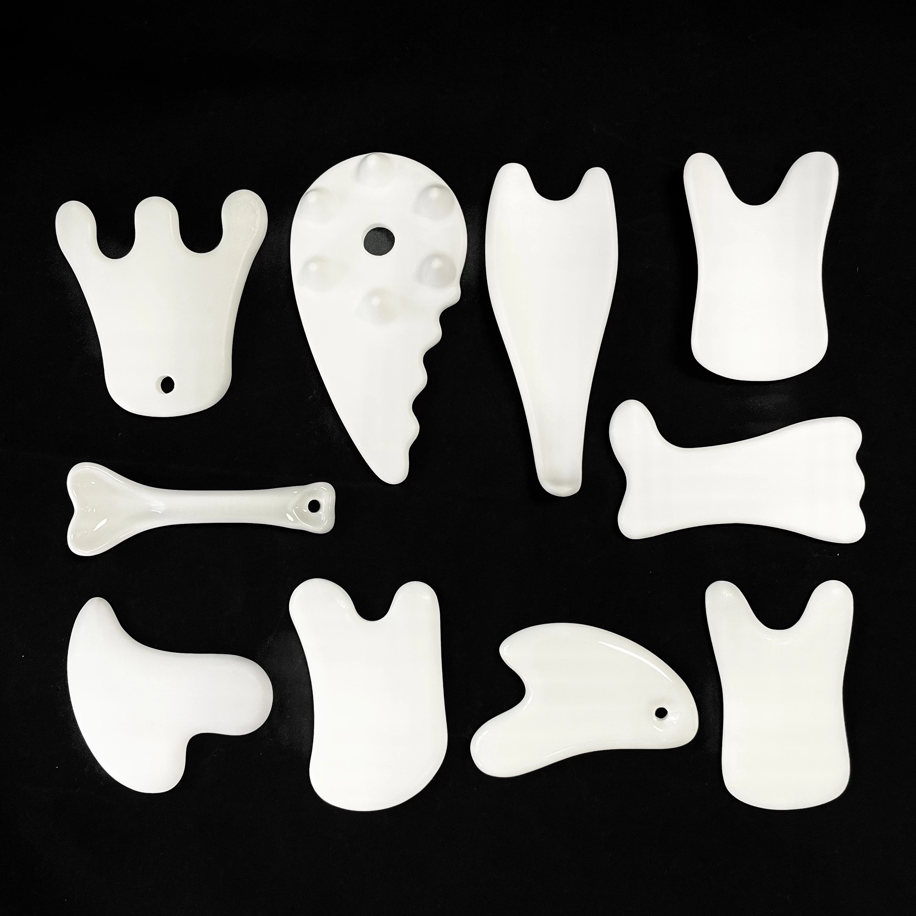 Керамическая доска гуаша за кожей лица токарный резец керамический массажер