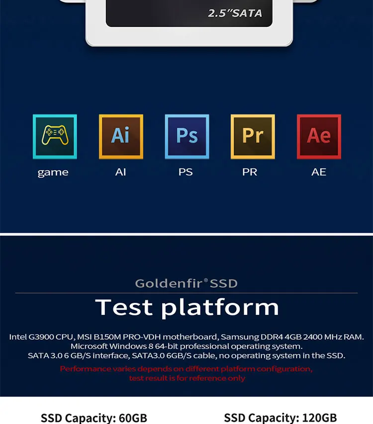Goldenfir Solid State Hard Drive Ssd 120gb 128gb 240gb 256gb 480gb 1tb ...