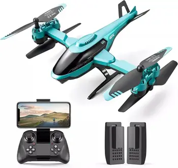 Newest RC Drone with Dual Camera RC WIFI 4K HD Airplane Remote Control V10 Flexible Helicopter for Kids as Gift