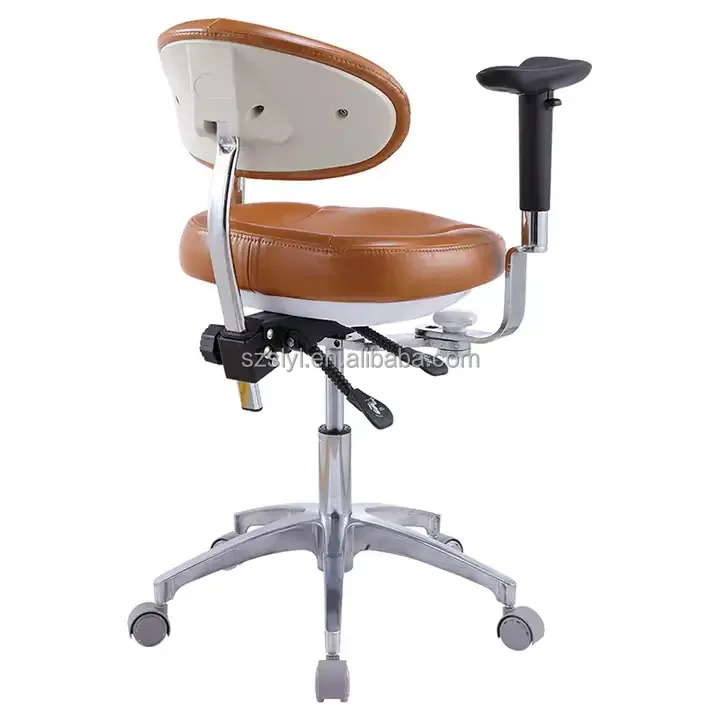 Ergonomic Dentist Chair Dental Stool with Armrest  Assistant Stool Dental Chair