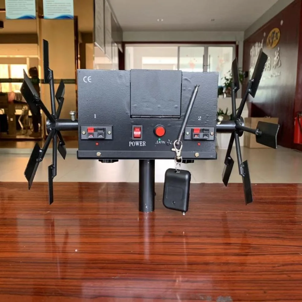 Factory Price Remote Control Double Electric Windmill AA Battery for Fireworks Party Decoration