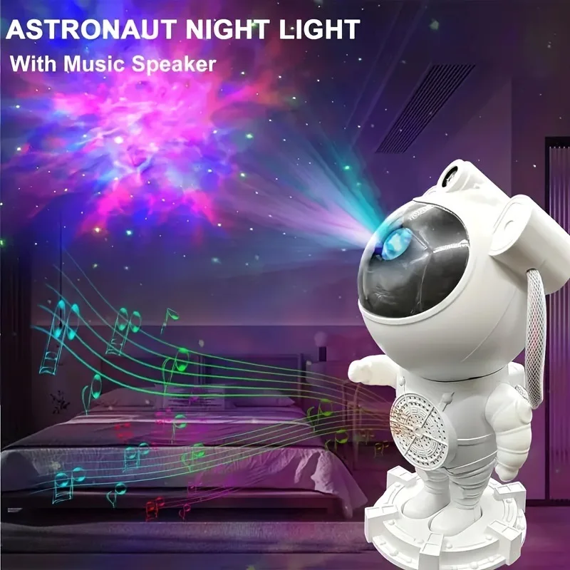 Dropshipping Astronaut Starry Projector Light Spaceman galaxy Nebula Sky Star Projection Lamp Led Night Light for Gift