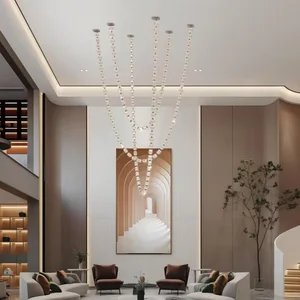 ECOJAS Artwork Decoration Indoor Cloud Crystal Chandelier for Hotel Lobby Shopping Mall Villa Customized Lighting