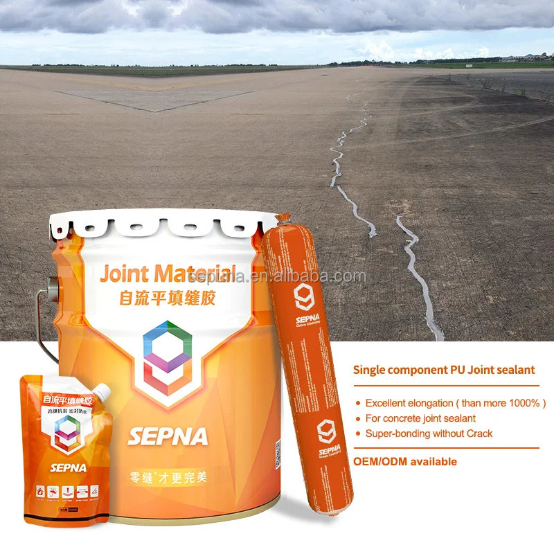 PU One Package Liquid Modified Siloxane Construction Sealing Gum for Filling Concrete Joints Airport Runway Tunnel Wall Pipe