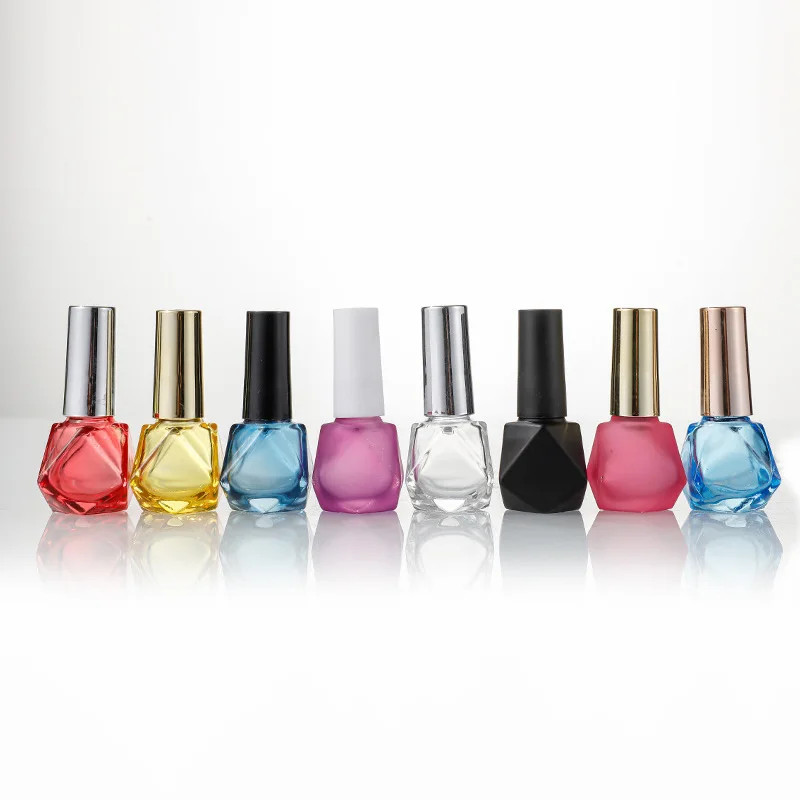 8ml grossist tom glas nagellack flaska med borste