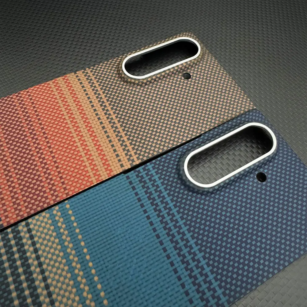 product laudtec carbon fiber materia phone case for samsung galaxy zflip7 fold7 magnetic 08mm ultra thin cover shockproof back sjk1086-2