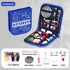 65-Piece Set in Blue for Christmas
