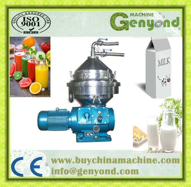 Factory Dairy Cream Clarifier Cow Milk Degreasing Machine Milk Fat Cream Separator Separating Machine with Auto Slag Removal