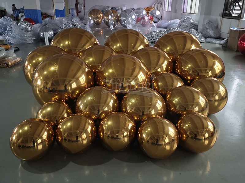 Large Shiny Black PVC Inflatable Mirror Ball Giant Balloon for Event ...