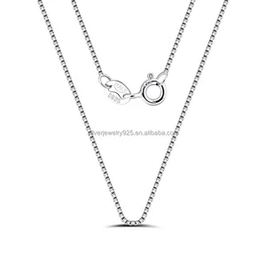 Wholesale American and European Styles New Arrival Designs 925 Sterling Silver Chains Necklace for Women Chain Fine Jewelry