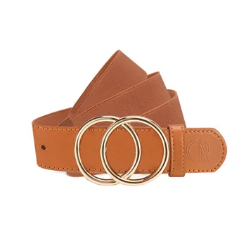 Fashion Elasticated Stretch Belt Ladies 32mm, Waist Belt Adjustable Casual Metal Buckle Manufacturer Luxury Belt for Women