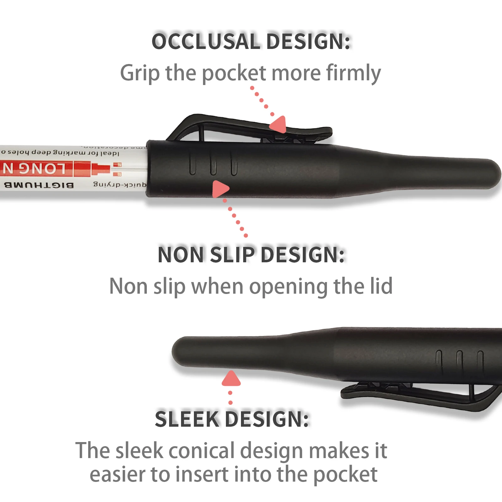 Lange tip marker, bouwmarker, timmerman diep bereik pen, kleurrijke timmerman diep bereik markering gereedschap, architecturale marker inkt scriber voor badkamer houtbewerking