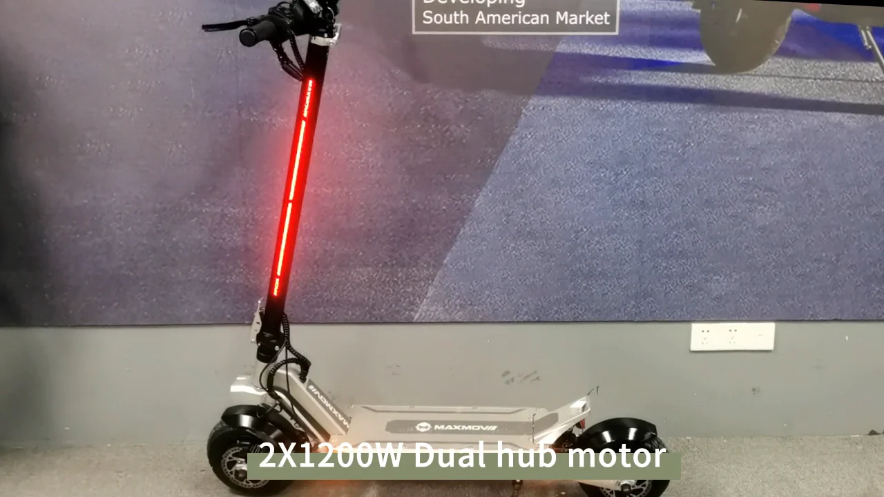 Custom Long Range Foldable Electric Scooter Two Wheeled 50mph ...