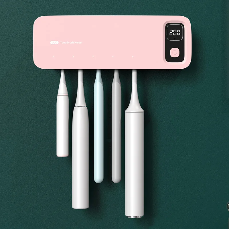 Multifunctional Household Rechargeable USB UVC LED Toothbrush Sterilizer Holder