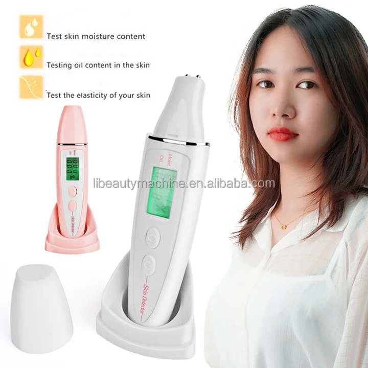 High Sensitive Moisture Water Oil Tester LED Digital Skin Analyzer for Beauty Care For Home Use