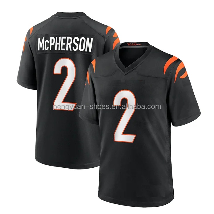 Wholesale Cincinnati 9 Joe Burrow Football Jersey 2 Evan McPherson JaMarr  Chase Tee Higgins 28 Joe Mixon football jerseys stitched From m.