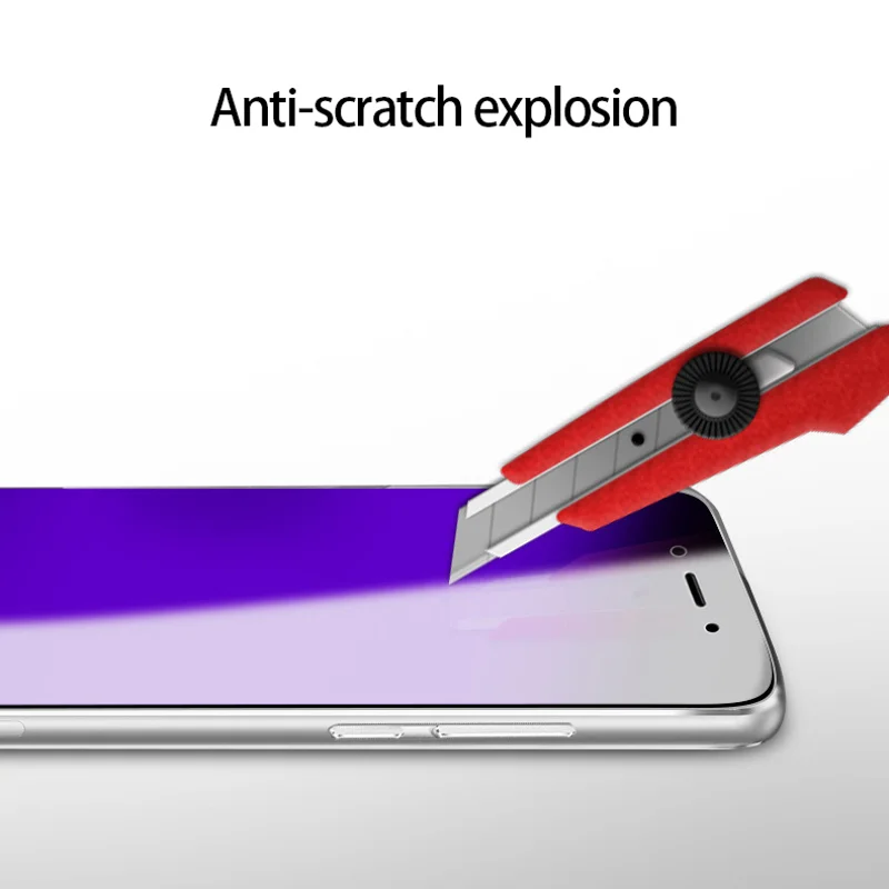 MOTIVE LIFE Protezione Schermo Per IPhone 8 Plus - Vetro Temperato 9H Anti-Luce Blu, 2.5D, Facile Installazione, Salvaschermo Trasparente - copertina