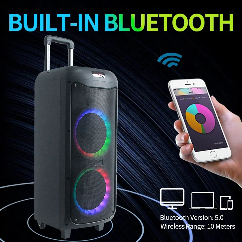 Sunydog Draadloze 2-pack BT Speaker Botgeleider Luidspreker Mini